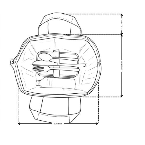 Lunch bag isotherme en chanvre – Image 2